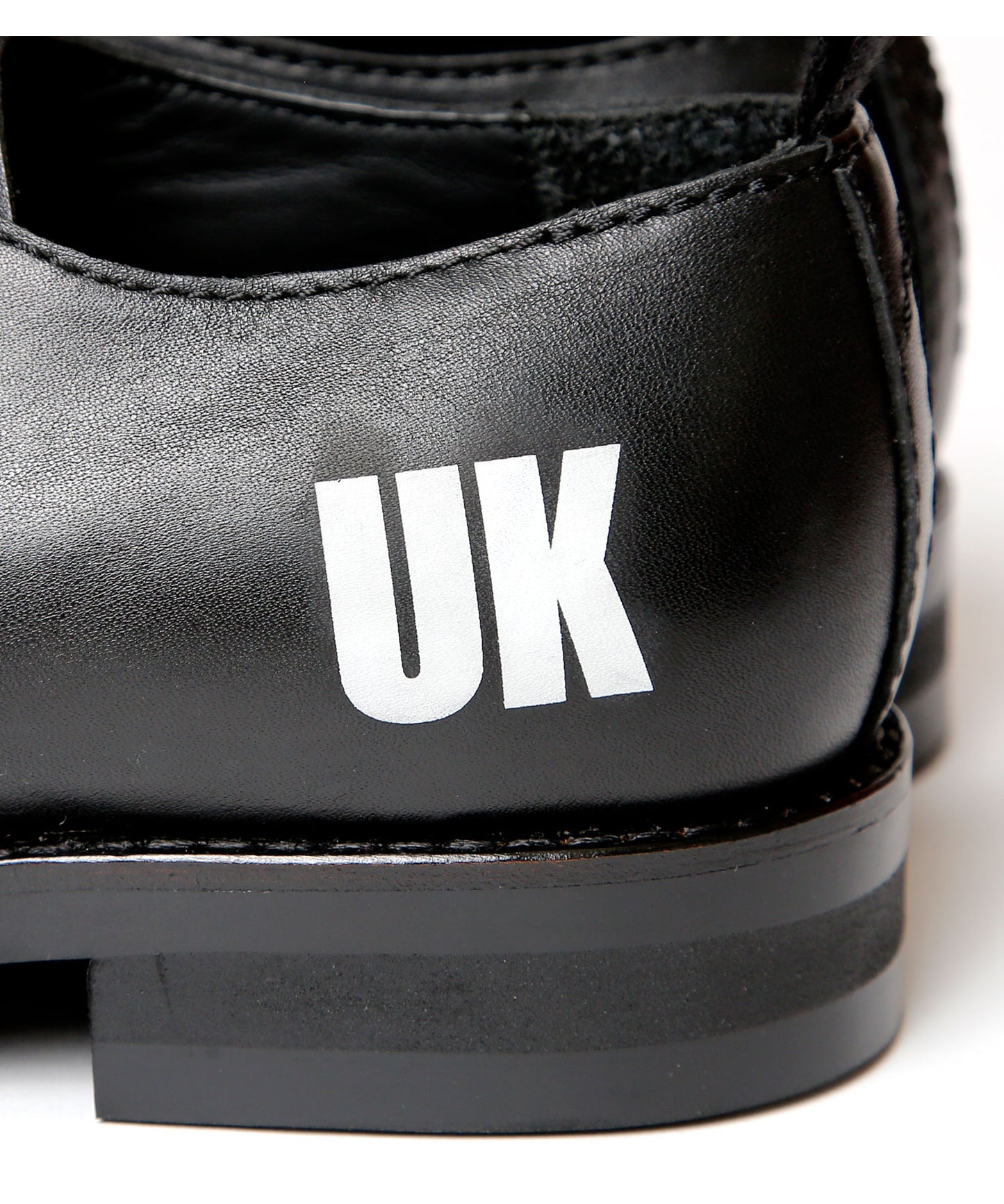 UK OFFICER - Black Leather