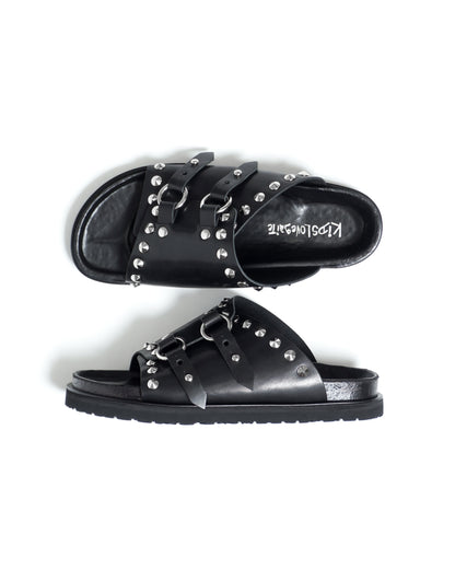 STUDS SANDAL - Black